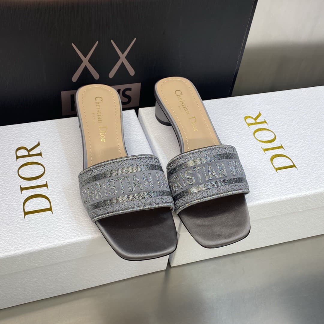 Dior Slippers Heel High4.5cm