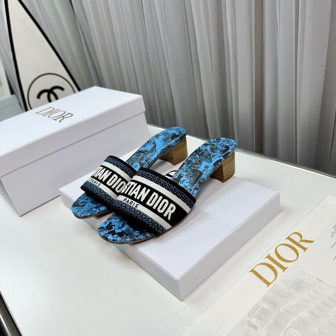 Dior Slippers Heel High4.5cm