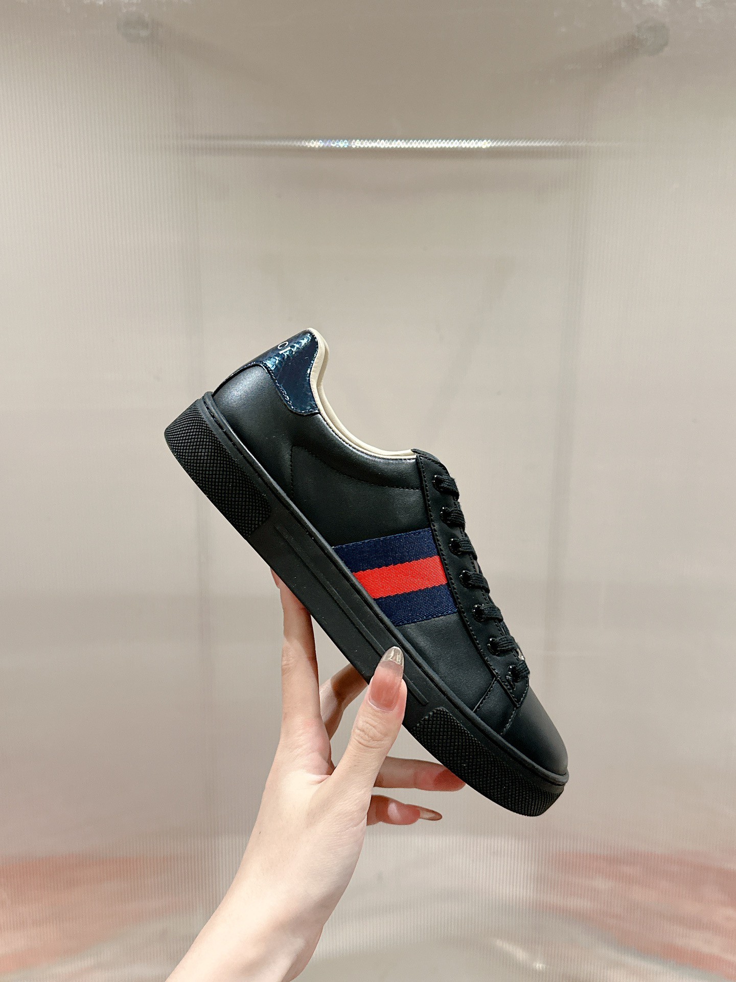Gucci Ace Couple Shoes Heel High3cm