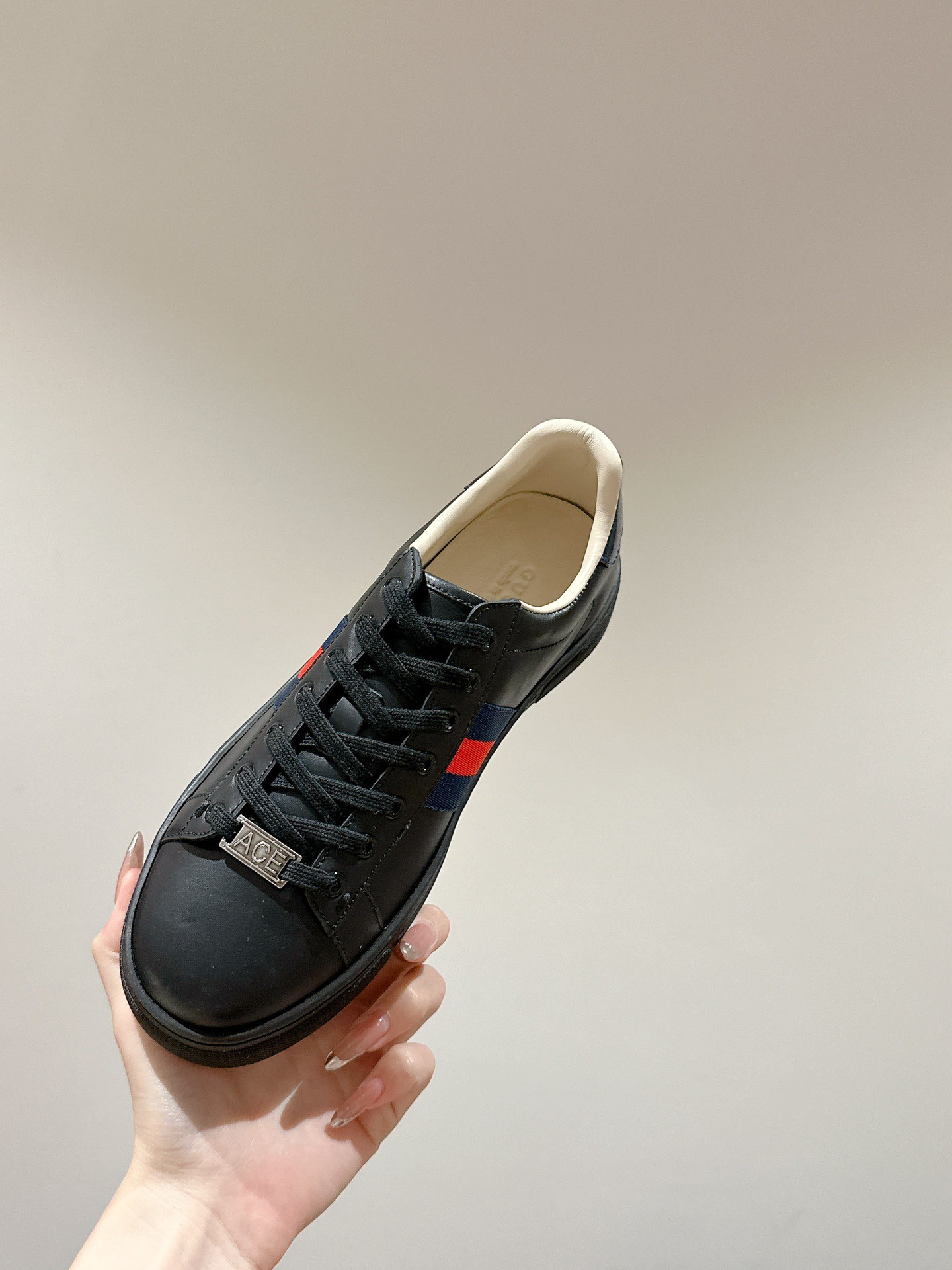 Gucci Ace Couple Shoes Heel High3cm