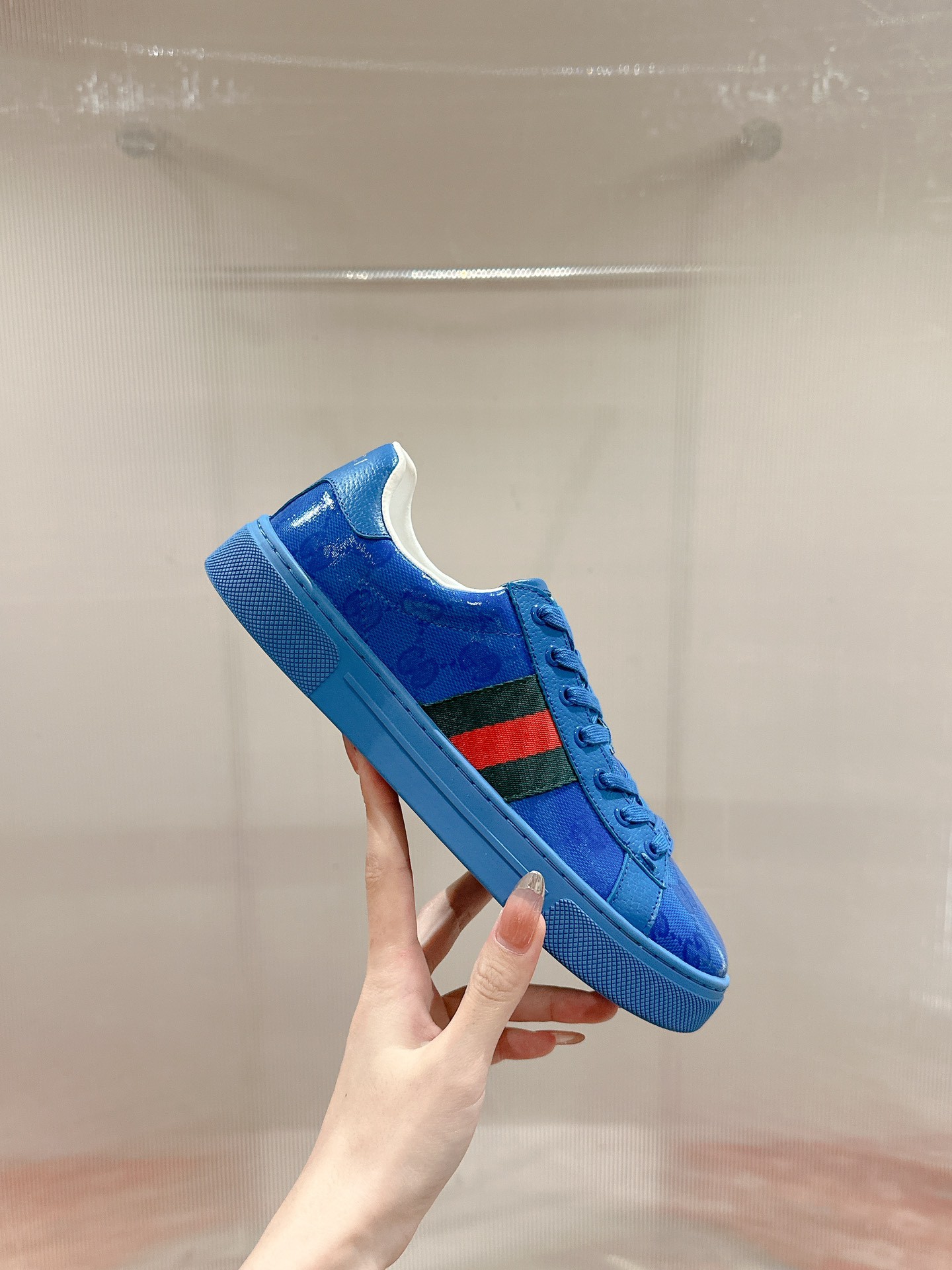 Gucci Ace Couple Shoes Heel High3cm