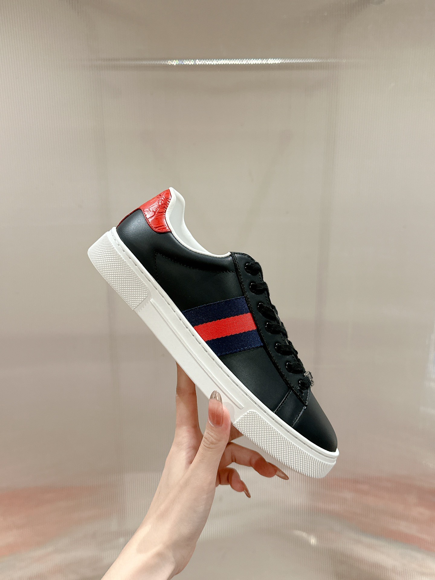 Gucci Ace Couple Shoes Heel High3cm