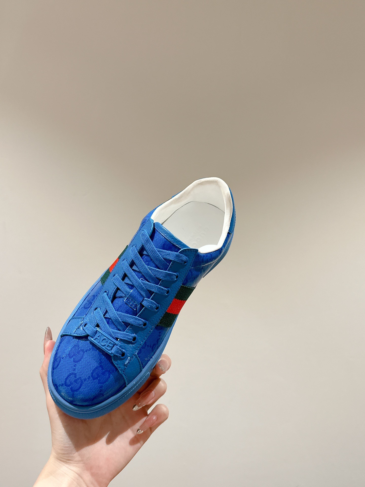 Gucci Ace Couple Shoes Heel High3cm