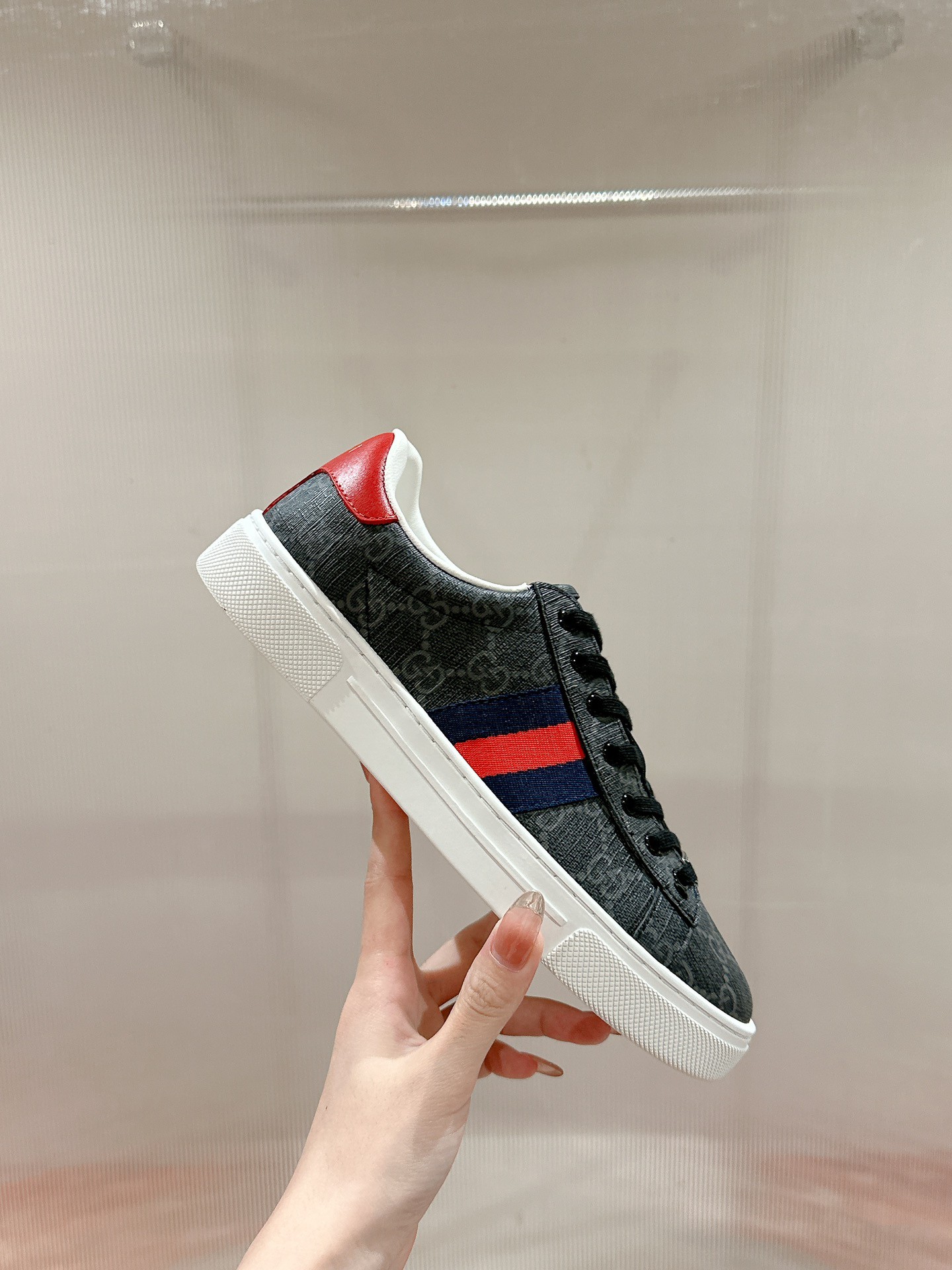 Gucci Ace Couple Shoes Heel High3cm