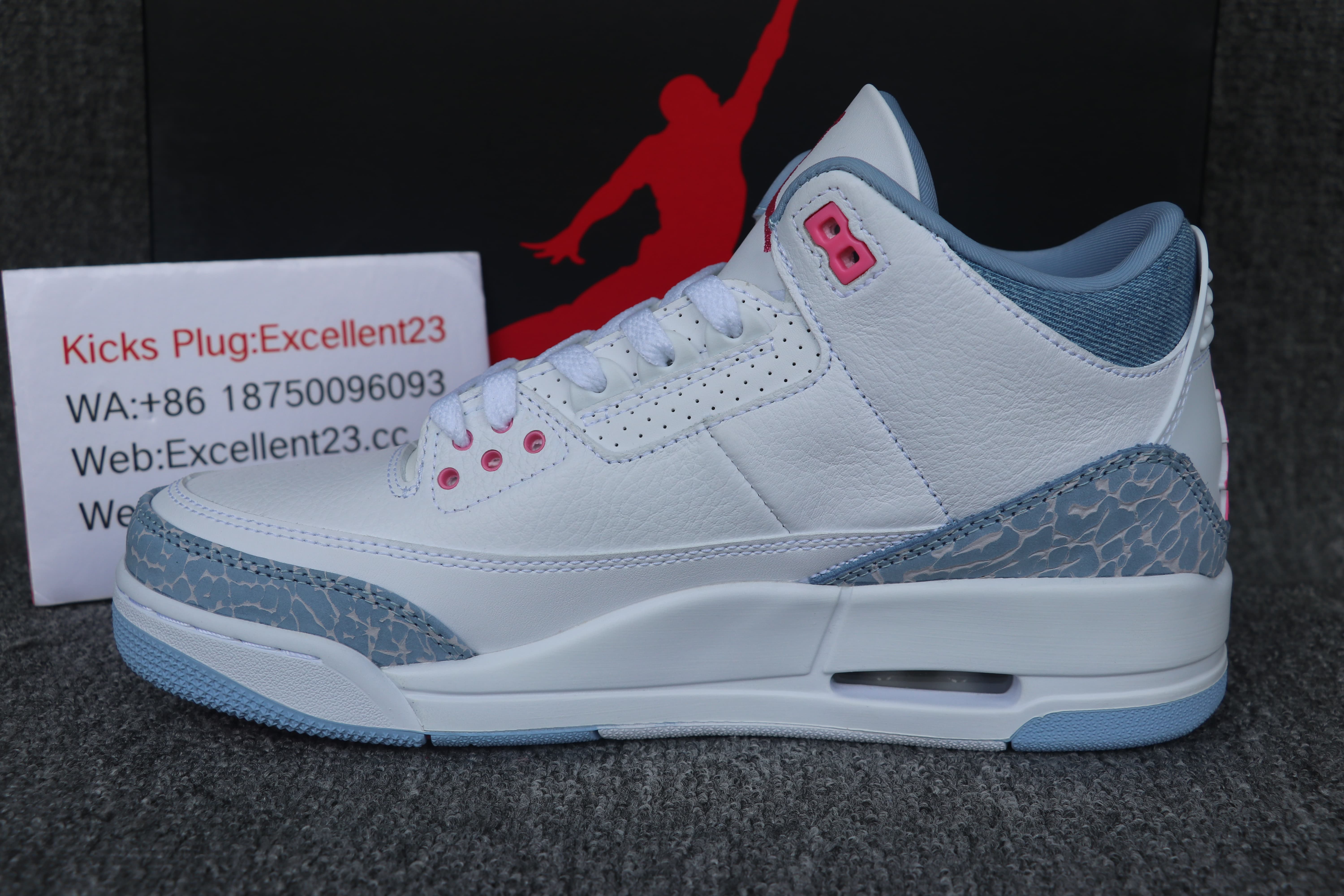 Nike Air Jordan 3 Blue Pink