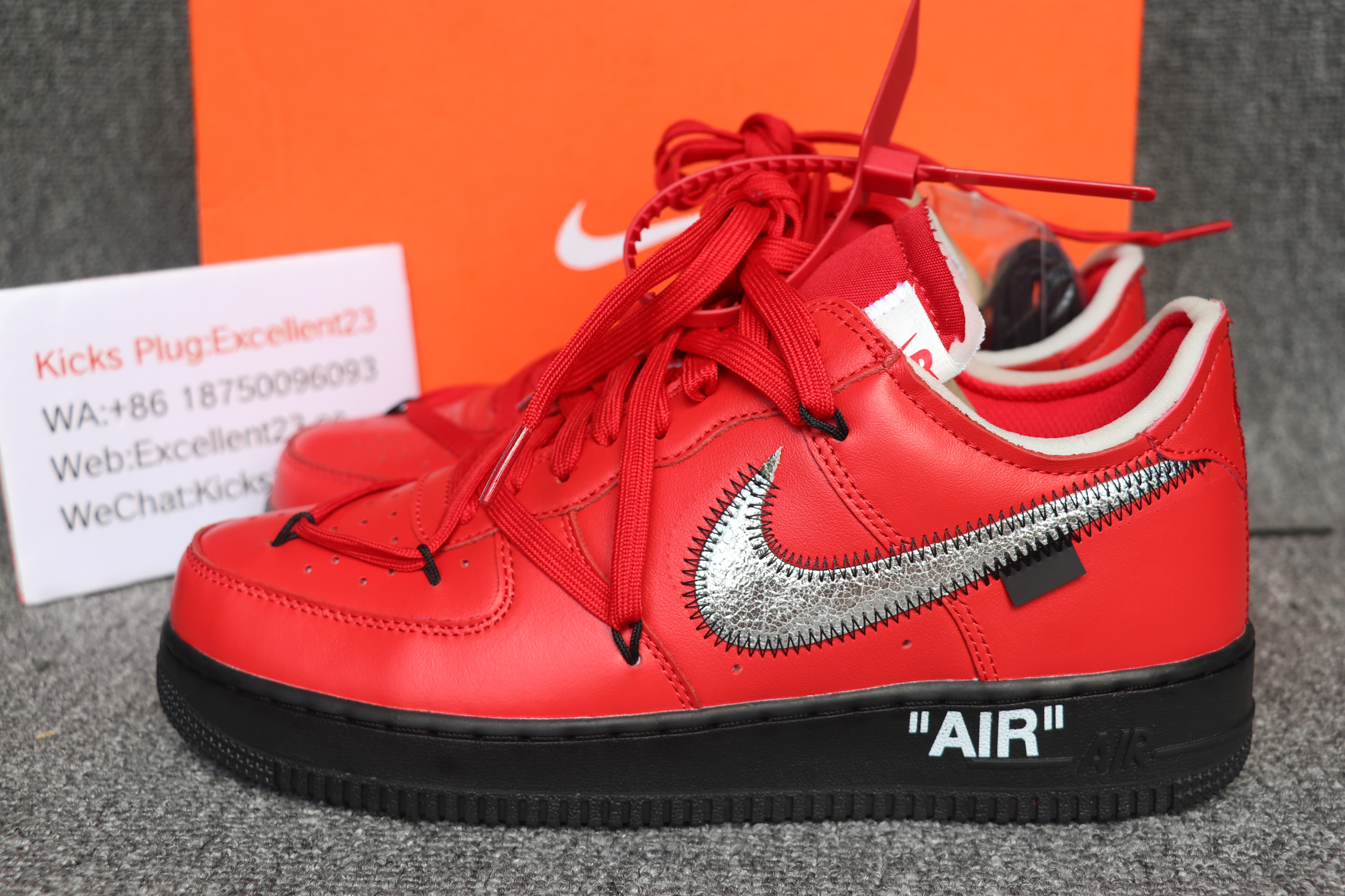 Off White x Air Force 1 Red