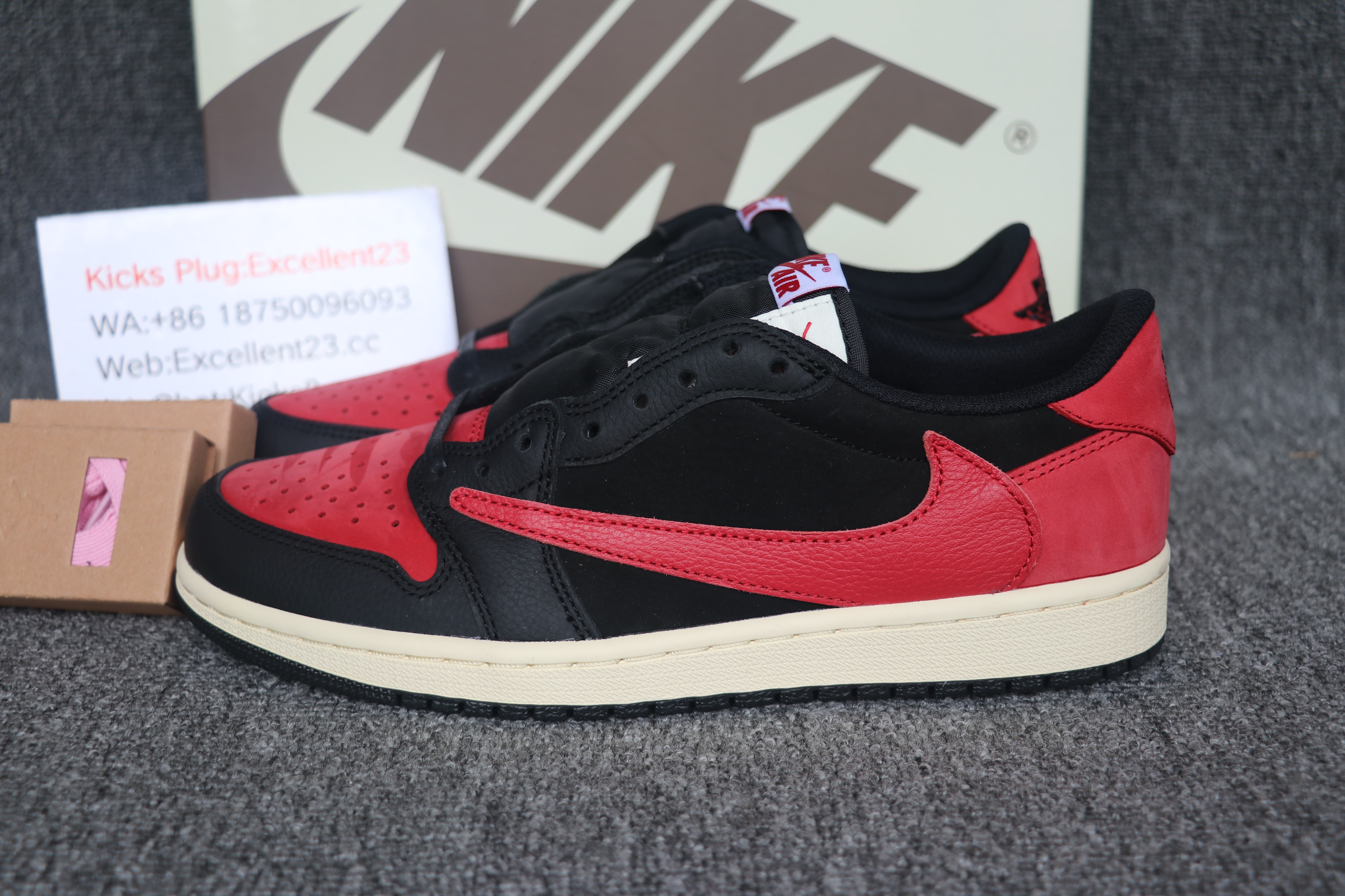 Travis Scott x Air Jordan 1 Black Red