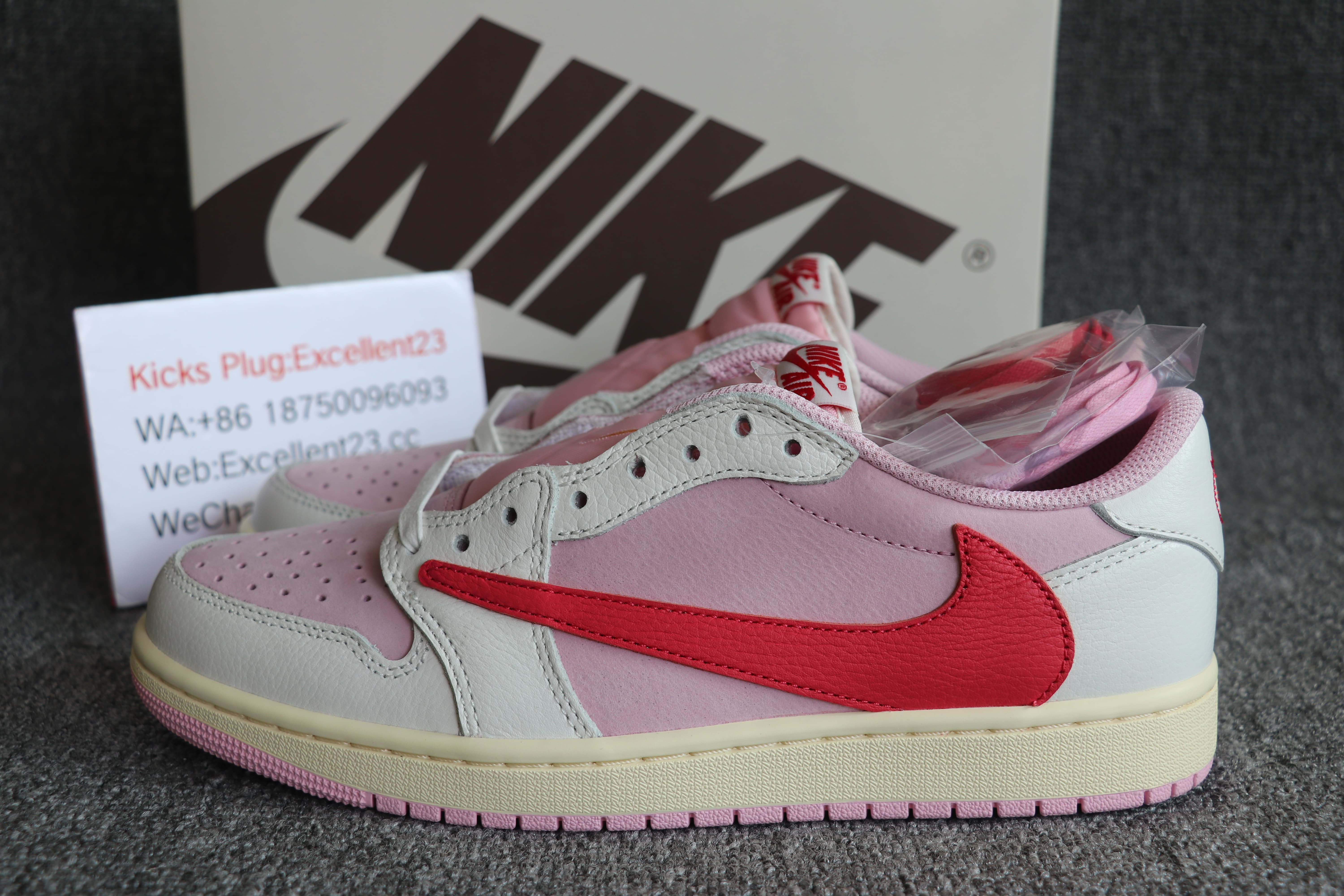 Travis Scott X Air Jordan 1 Low Shy Pink